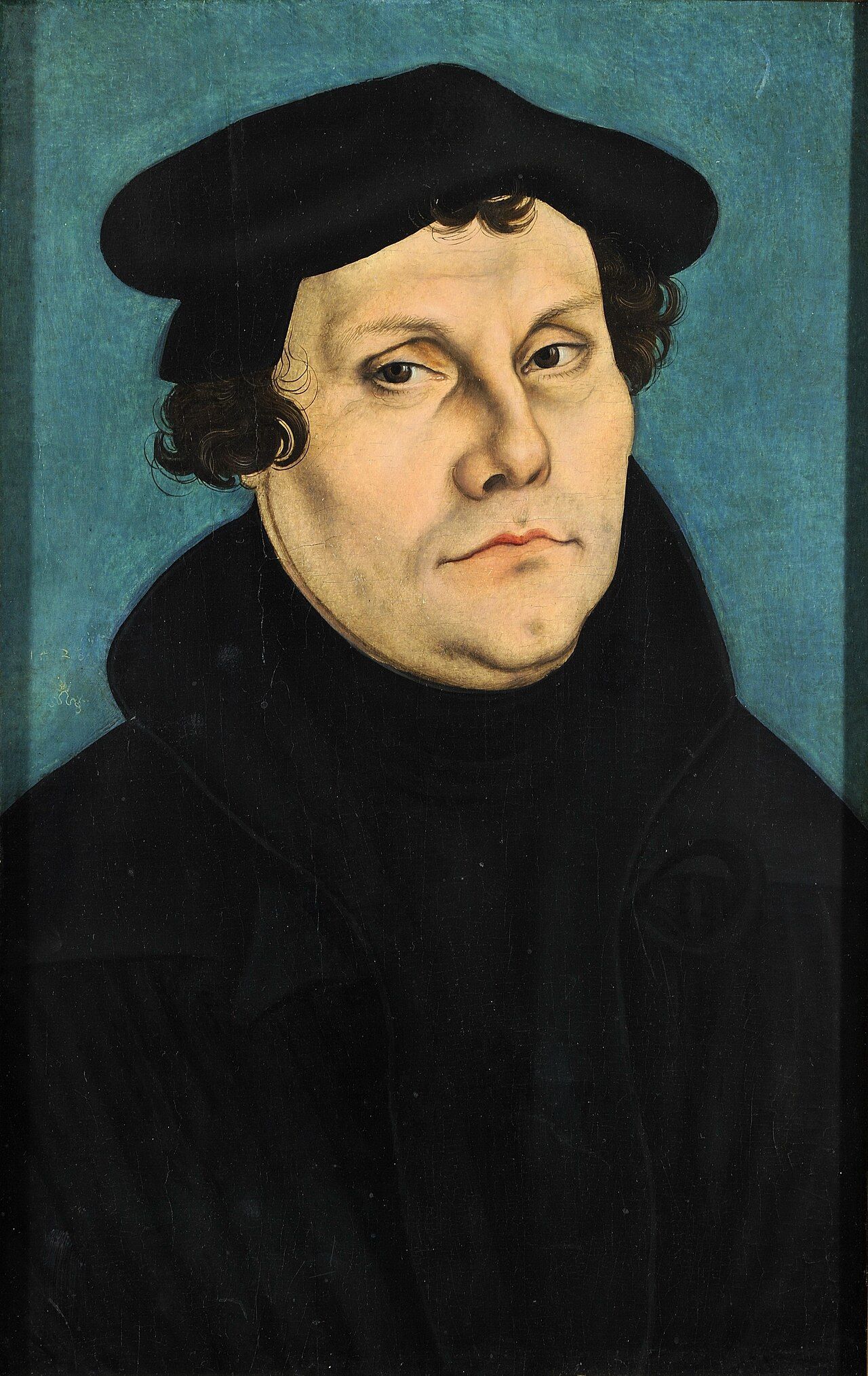 Lucas Cranach the Elder’s workshop turned out Luther portraits in quantity, giving the Reformation something no earlier heresy had: a recognizable, reproducible face.
